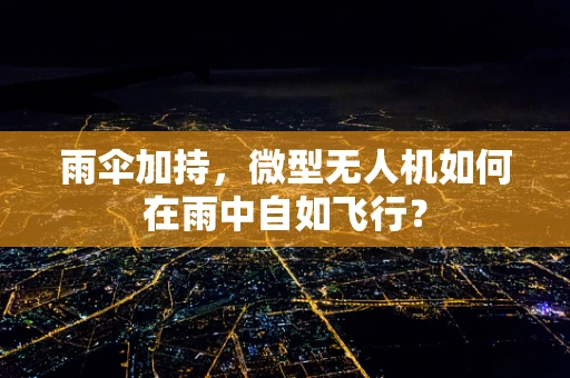 雨伞加持，微型无人机如何在雨中自如飞行？
