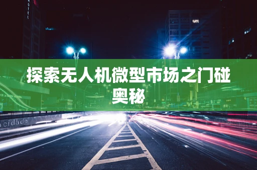 探索无人机微型市场之门碰奥秘