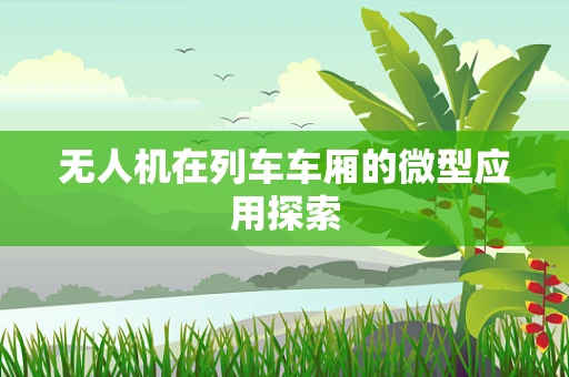无人机在列车车厢的微型应用探索
