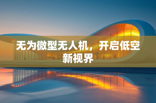 无为微型无人机，开启低空新视界