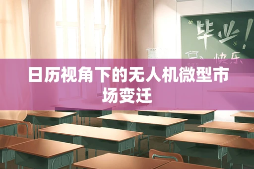 日历视角下的无人机微型市场变迁
