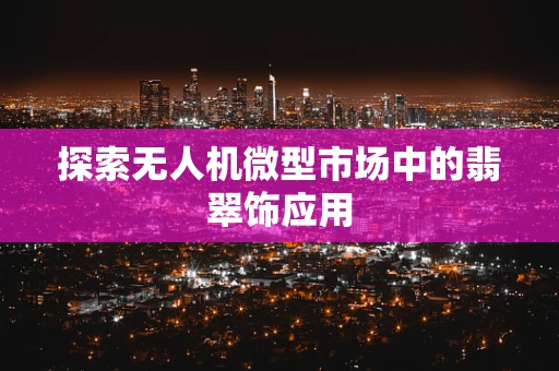 探索无人机微型市场中的翡翠饰应用
