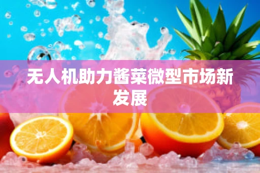 无人机助力酱菜微型市场新发展