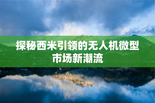 探秘西米引领的无人机微型市场新潮流