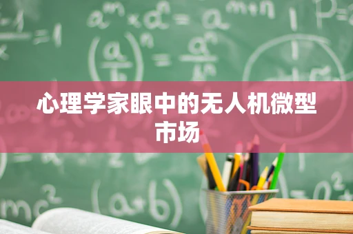 心理学家眼中的无人机微型市场