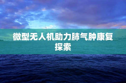 微型无人机助力肺气肿康复探索